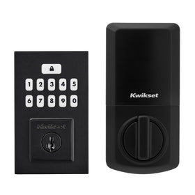 Kwikset SmartCode 260 keypad close-up showing keyless entry for quick access.
