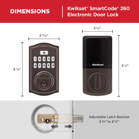 Kwikset SmartCode 260 Microban protection keeps the surface cleaner