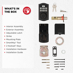 Kwikset SmartCode 260 SmartKey security enables quick re keying