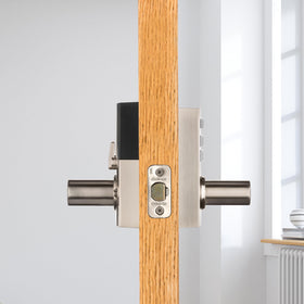 Kwikset SmartCode 917 runs on 4 AA batteries for up to a year