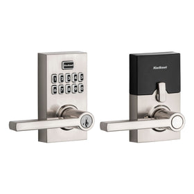 Kwikset SmartCode 917 keypad entry panel showing keyless access convenience