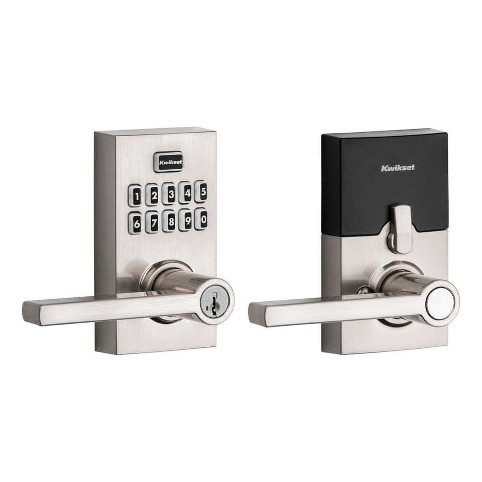 Kwikset SmartCode 917 keypad entry panel showing keyless access convenience