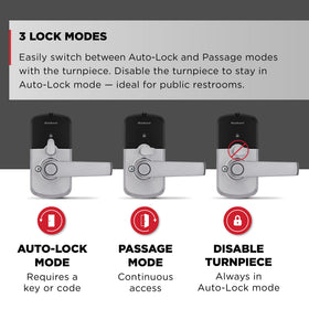 Kwikset SmartCode 955 backlit keypad for easy entry in low light.