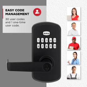 Kwikset SmartCode 955 battery compartment with 9V battery included.