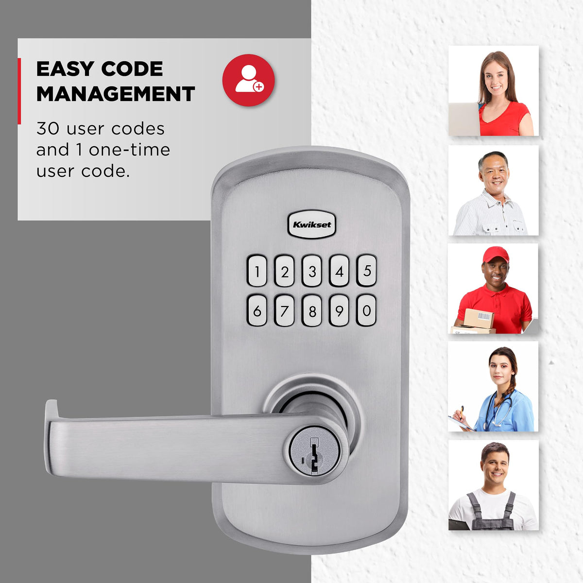 Kwikset SmartCode 955 code-entry programming panel for flexible access control.
