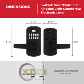 Kwikset SmartCode 955 code management supports 30 user codes.