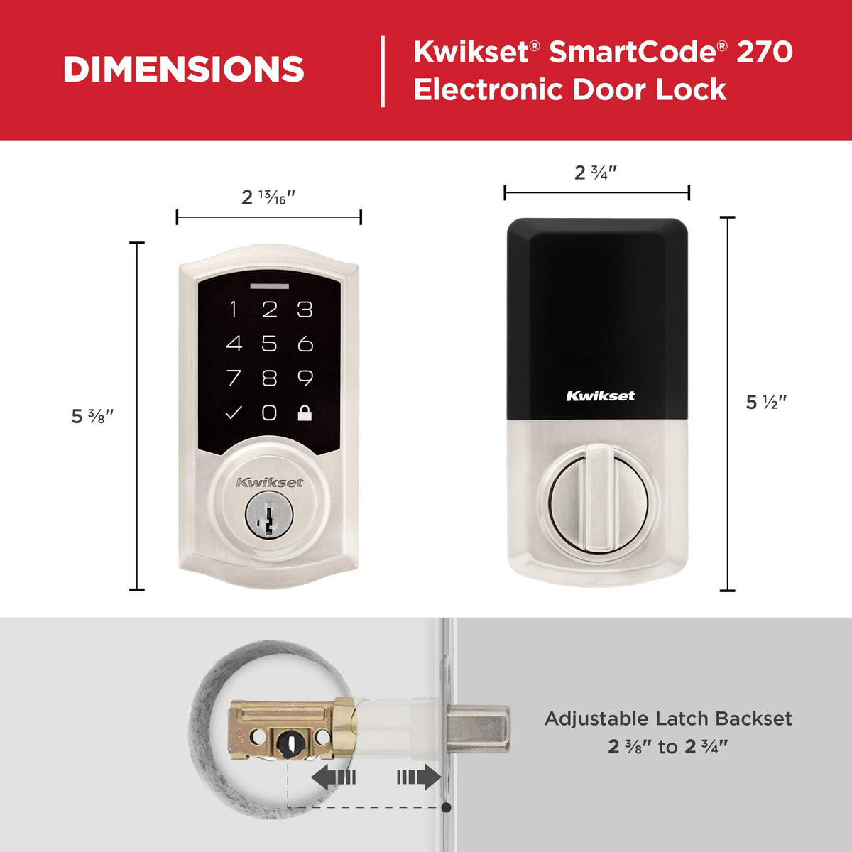 Kwikset SmartCode 270 low light keypad entry at dusk