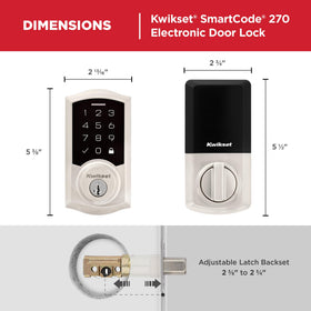 Kwikset SmartCode 270 low light keypad entry at dusk