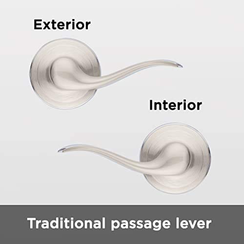 Kwikset Tustin door lever installed for closet and hallway use