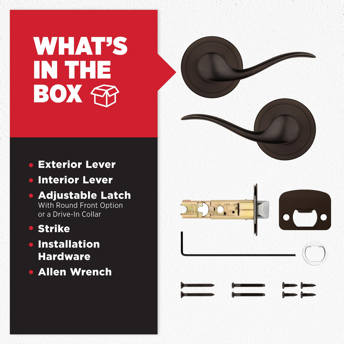 Kwikset Tustin Microban protection helps keep hardware cleaner between cleanings
