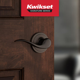 Kwikset Tustin reversible lever allows left or right-handed door installation