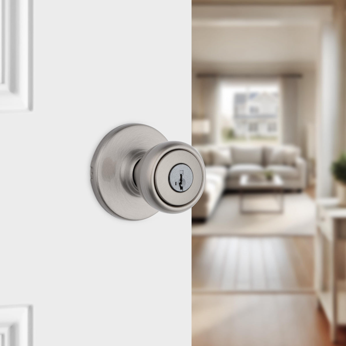 Kwikset Tylo interior knob provides easy private entry for interior doors