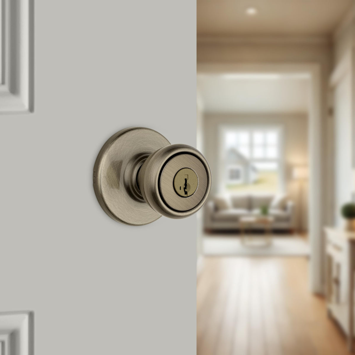 Kwikset Tylo SmartKey rekey feature closeup showing quick, tool-free rekeying for personalized security.