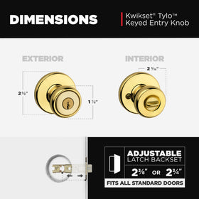 Strike plate and installation guide included with Kwikset Tylo hardware.