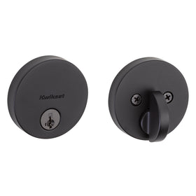 Kwikset Uptown exterior keyed front entry image showing secure access.