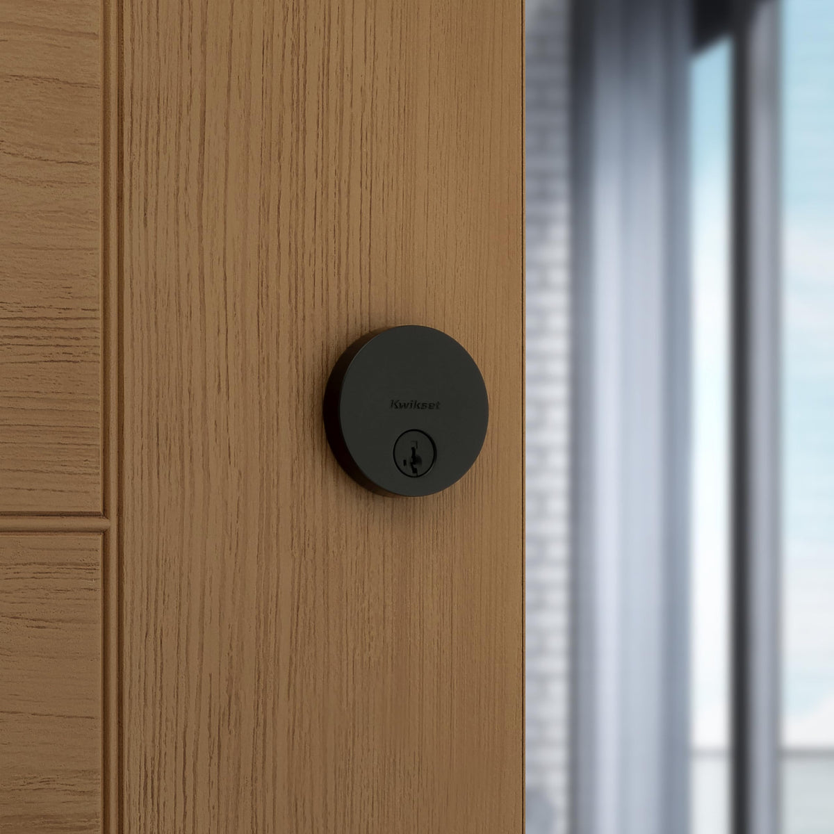 Kwikset Uptown SmartKey rekey technology close up.