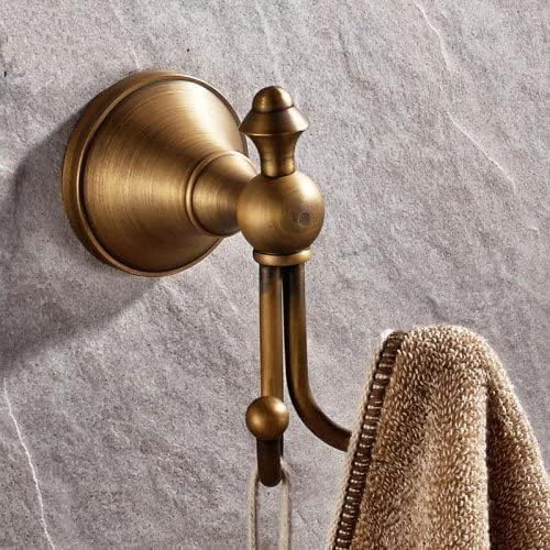 KWQKEM antique towel hook with rust-proof finish endures in wet environments.