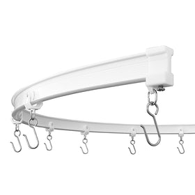 KXLIFE flexible ceiling mount curtain track in 20 ft length for versatile installations.