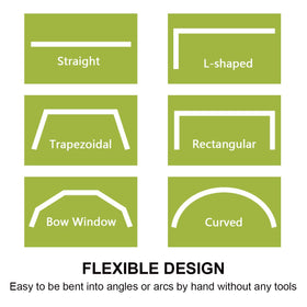 KXLIFE RV curtain track supports lightweight to heavy fabrics.