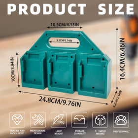 Kxufoae 6-slot Makita battery holder in bag for organized storage on the move.