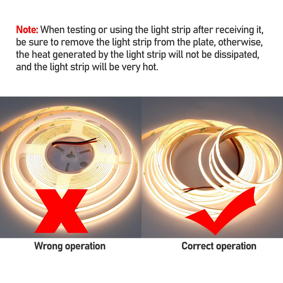 KXZM COB strip provides 11000lm brightness at 24V for vivid ambience.
