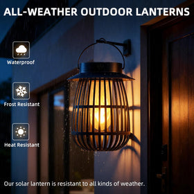 KYEKIO Gen2 lantern hanging on a tree for garden lighting