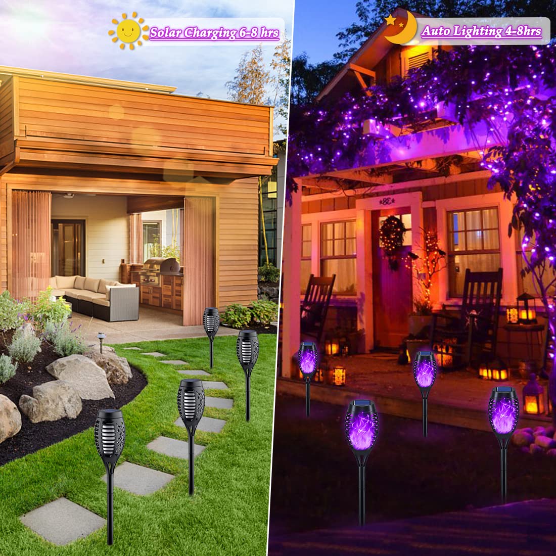 KYEKIO waterproof purple garden lights designed for outdoor use