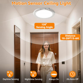 KYEKIO 3-color temperature ceiling light provides cool, warm, or natural tones for any space.