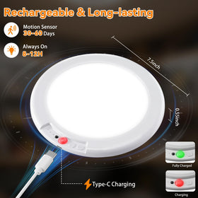 KYEKIO motion-sensor ceiling light activates automatically during movement for hands-free illumination.