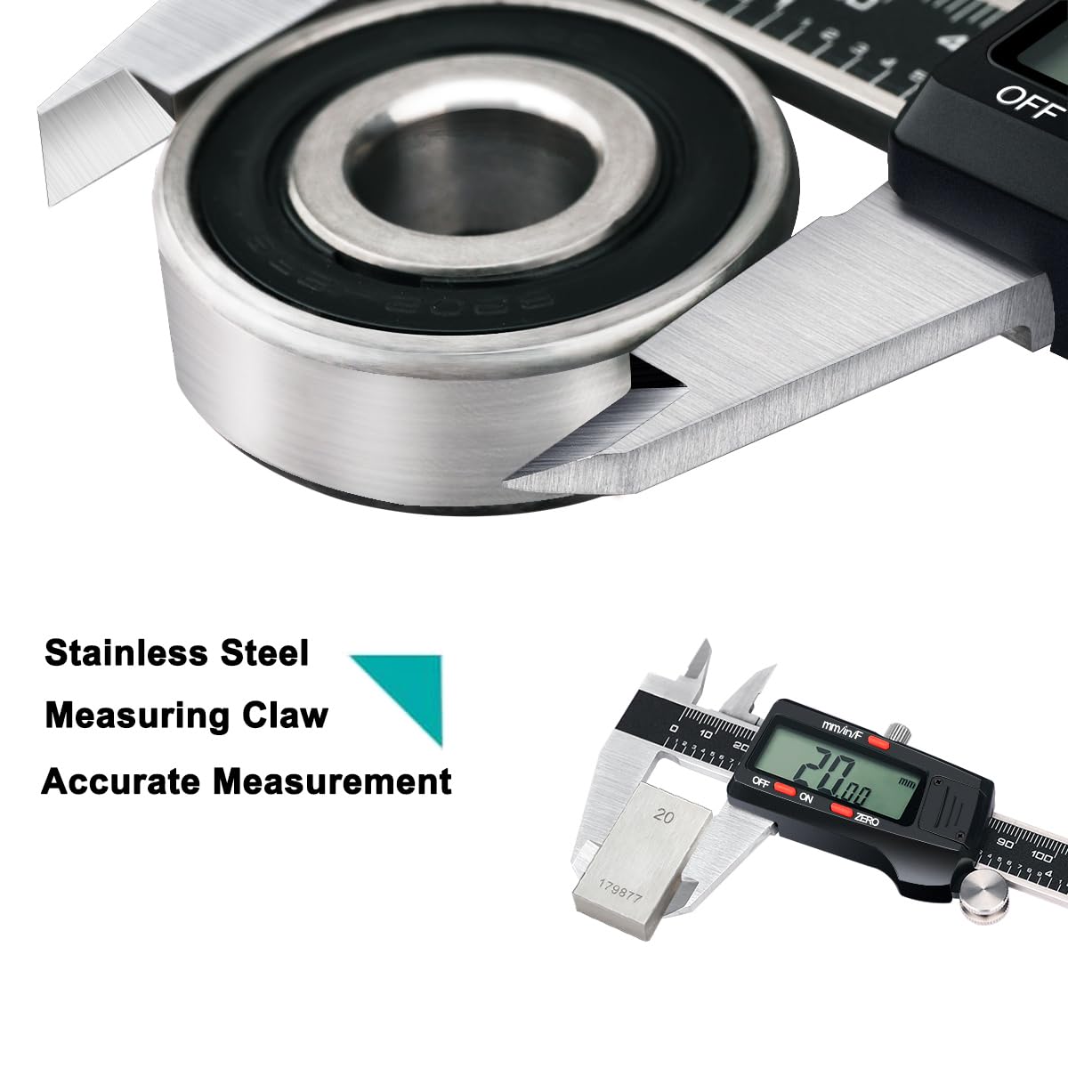 Kynup caliper showing inch-mm-fraction conversion for versatile projects