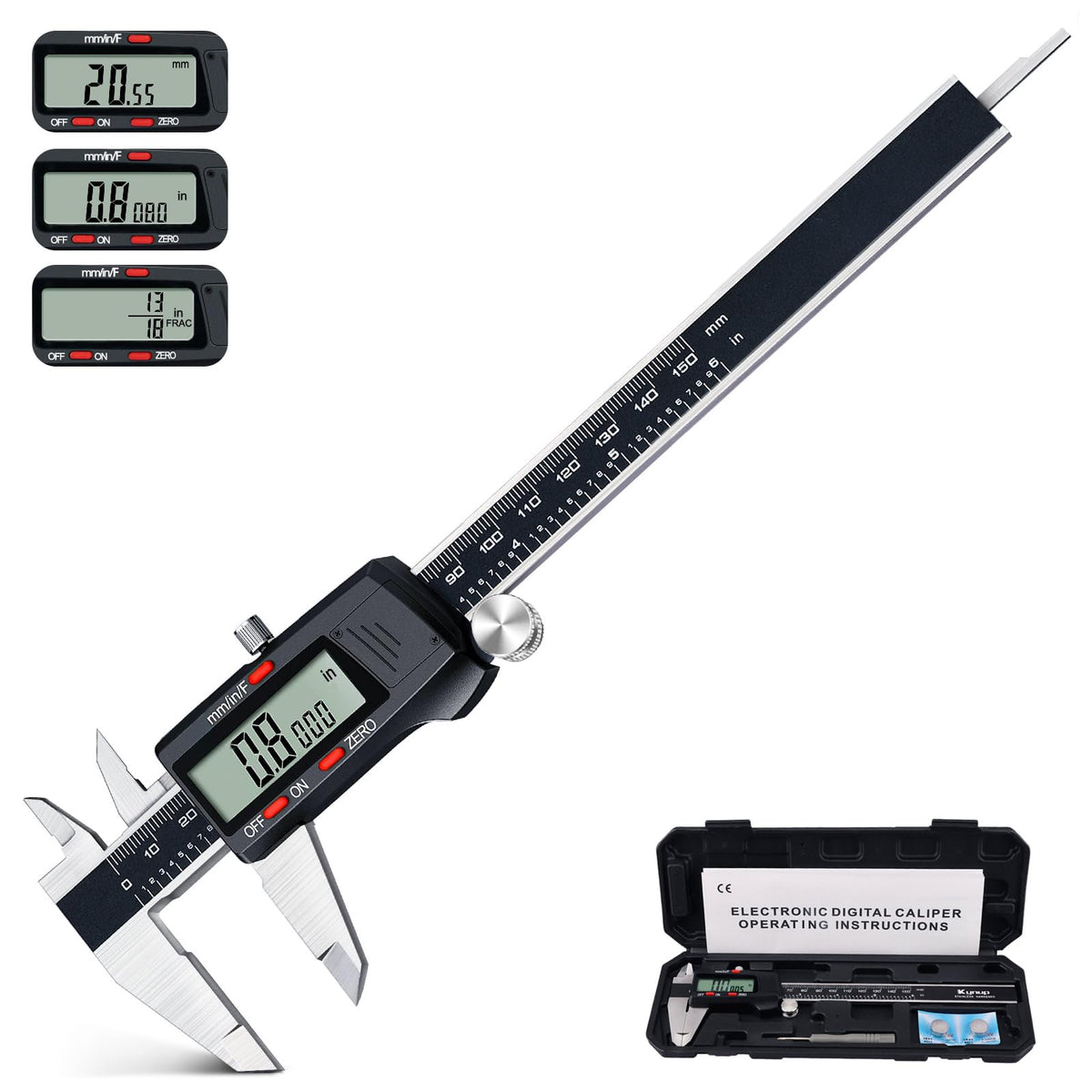 Kynup Digital Vernier Caliper with LCD display for fast precise measurements