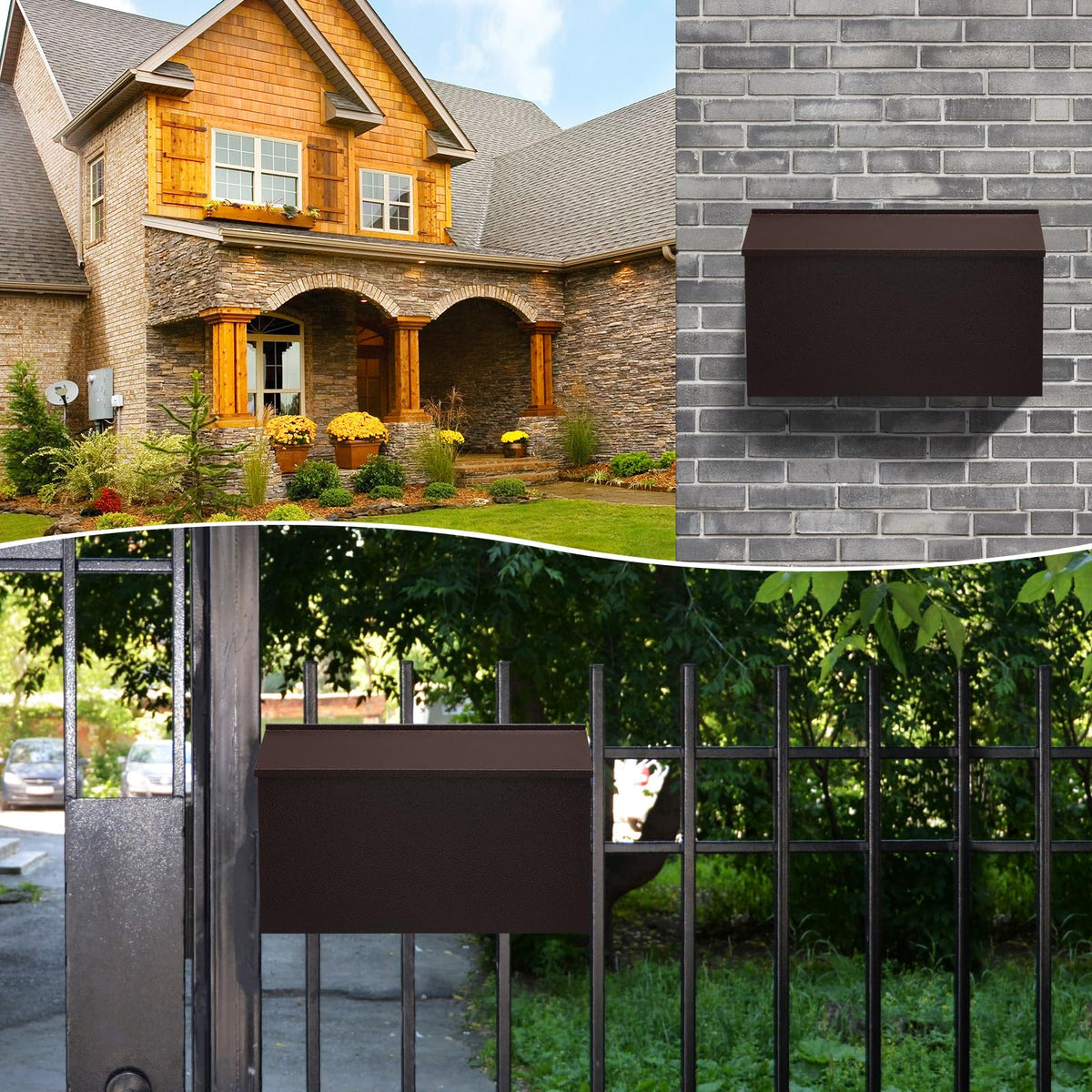 KYODOLED bronze back view demonstrates wall-mount compatibility