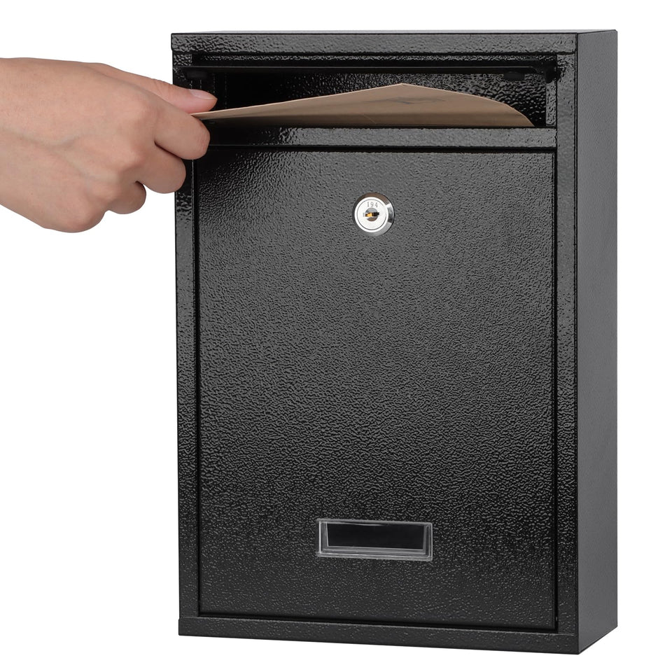 KYODOLED key lock mailbox mounted outdoors on wall for secure use