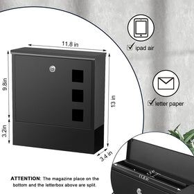 KYODOLED upper compartment view showing spacious letter space for envelopes