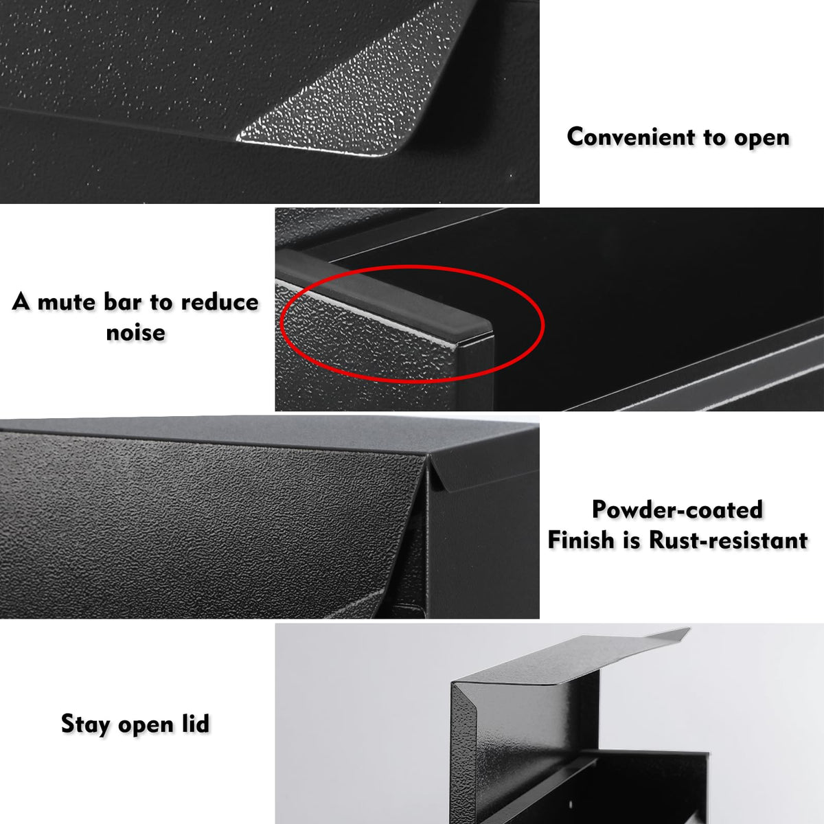 KYODOLED rust-proof finish protecting outdoor mailbox surface