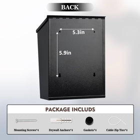 KYODOLED mailbox screw installation, secure fixed mounting for outdoor durability.