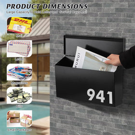 Sloped roof on KYODOLED mailbox drains rainwater quickly