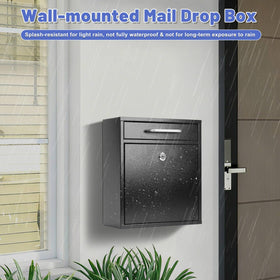 KYODOLED mailbox under eaves setup suggests rain protection strategy.
