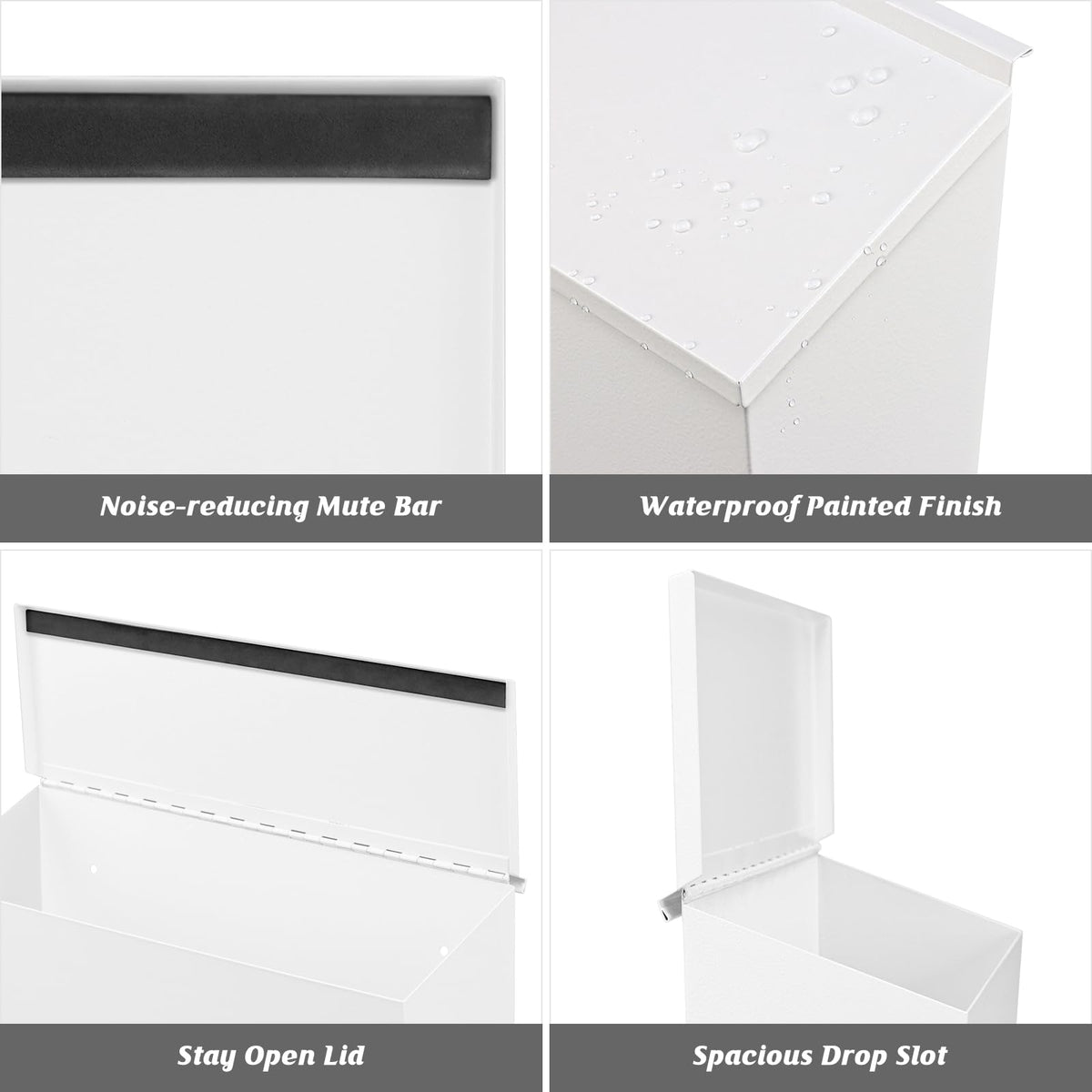 KYODOLED door-open space avoids wall scratches during mail access.