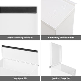 KYODOLED door-open space avoids wall scratches during mail access.