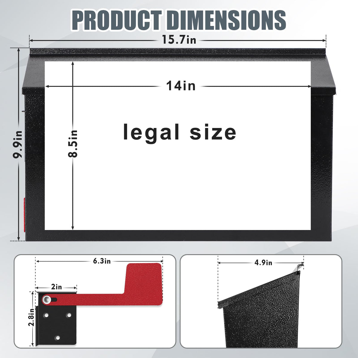 KYODOLED mailbox flag kit shown for outgoing mail reminders and quick post pickup