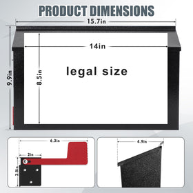 KYODOLED mailbox flag kit shown for outgoing mail reminders and quick post pickup