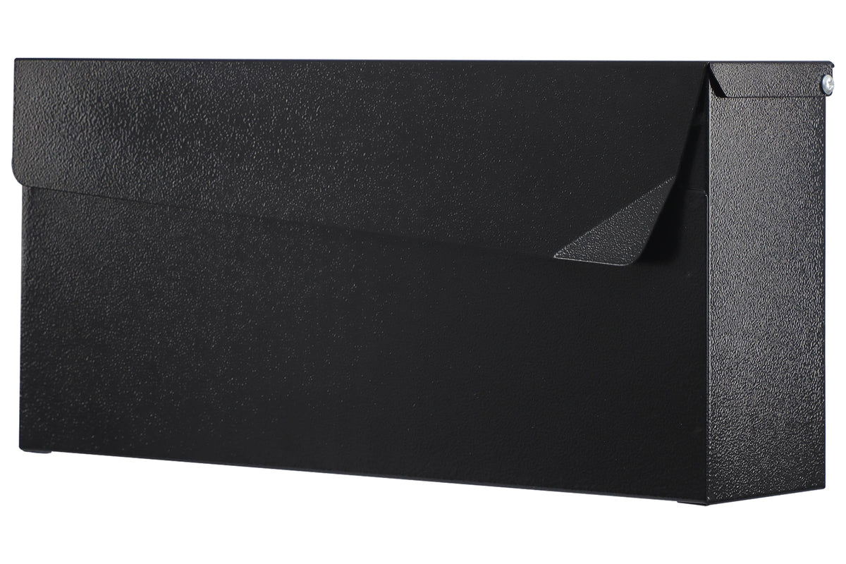 KYODOLED wall-mount mailbox front view showcasing spacious interior for letters and magazines