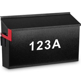 KYODOLED wall mount mailbox front view highlighting large storage for letters