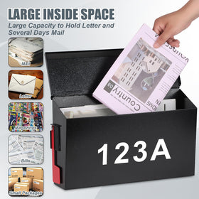 KYODOLED galvanized steel mailbox emphasizing rust-proof outdoor durability