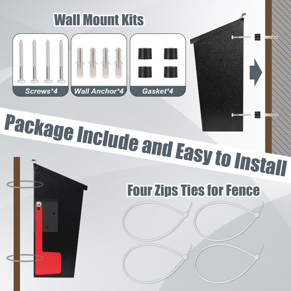 KYODOLED easy-installation with pre-drilled holes and mounting kit