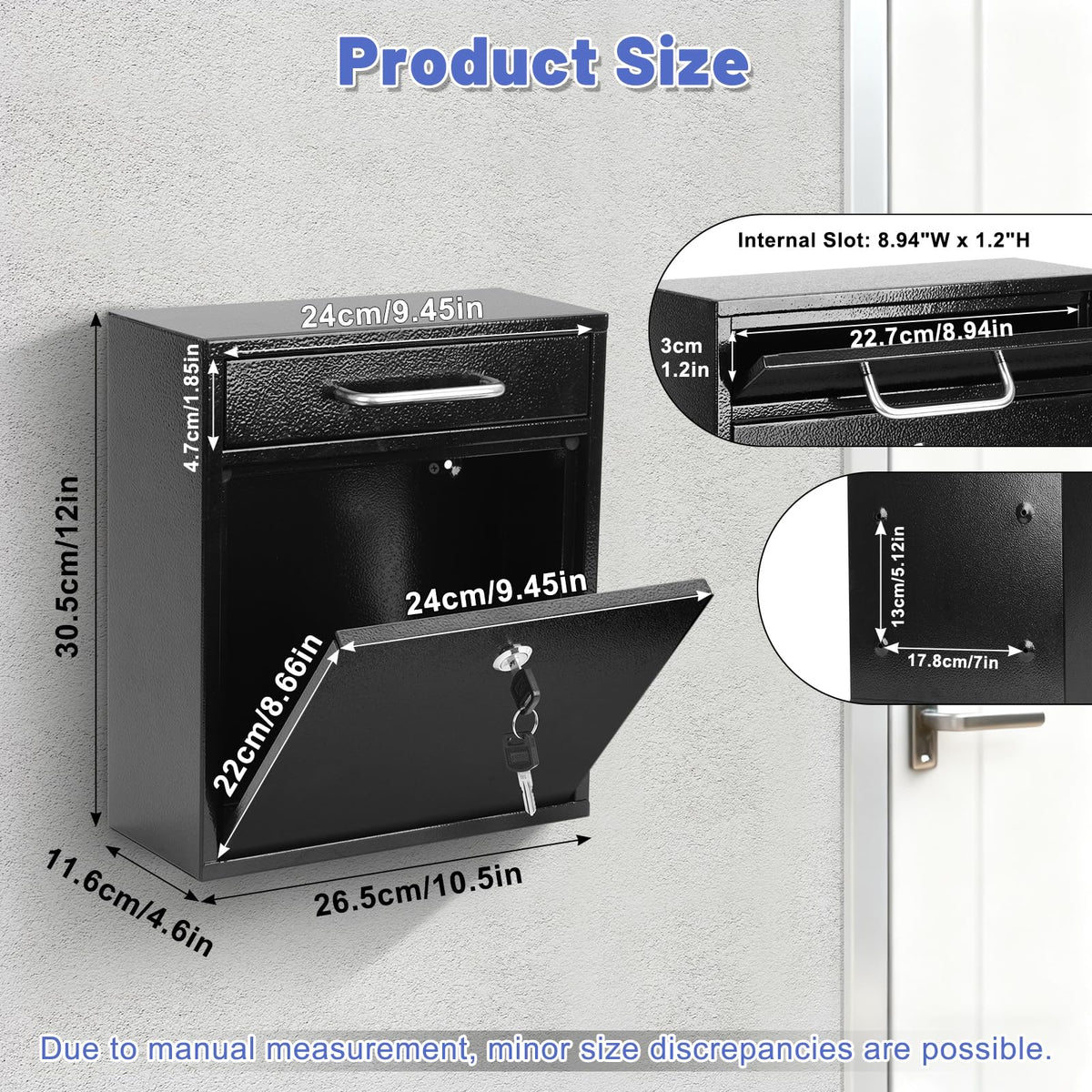 KYODOLED wall-mount installation demonstrates easy mounting with pre-drilled holes.