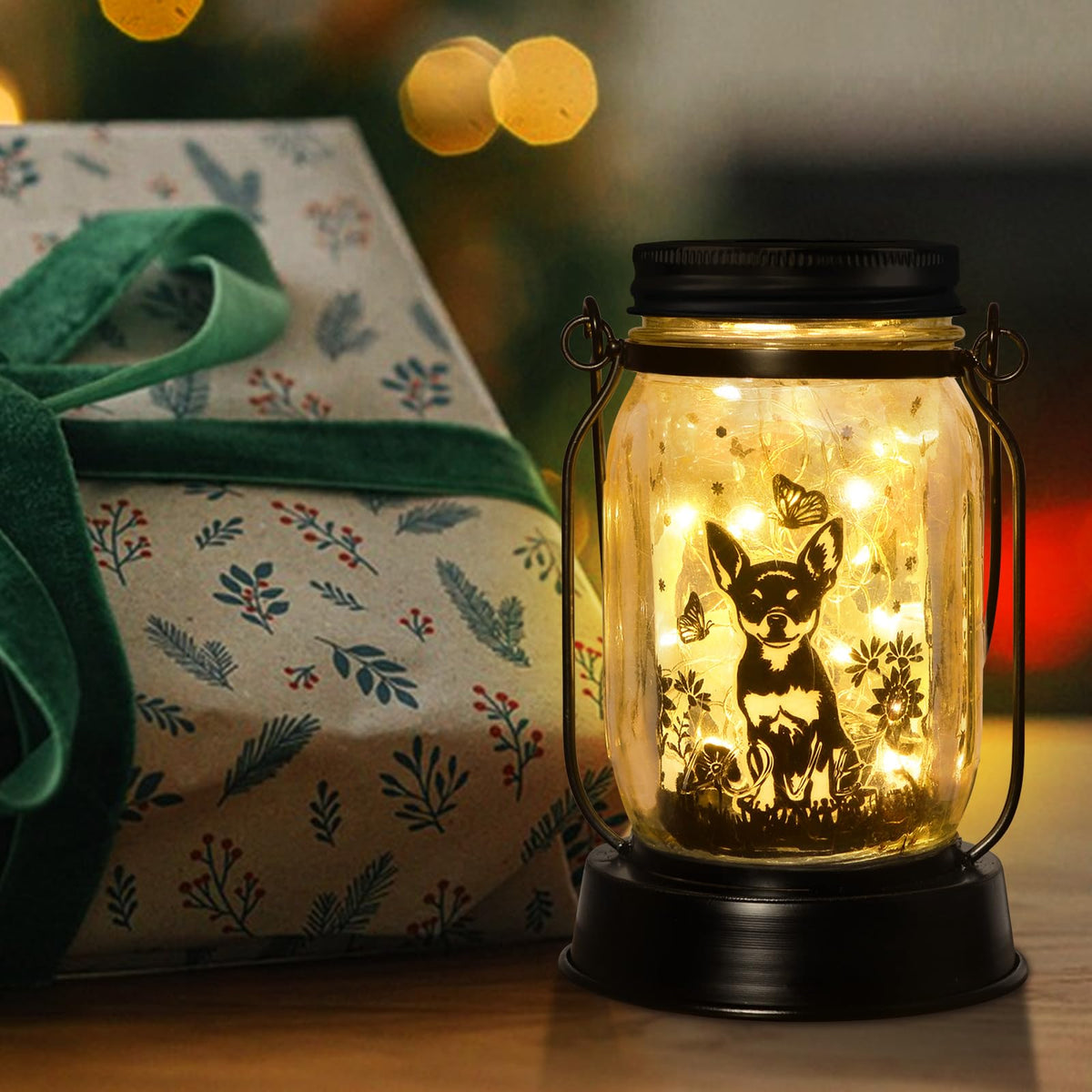 Kyoryuger Chihuahua lantern with IP65 waterproof protection for rain and shine