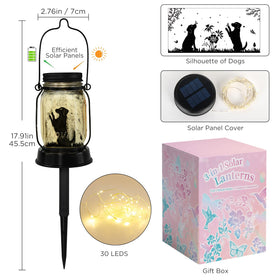 Kyoryuger dog solar lantern with IP65 weatherproof shell during rain