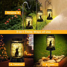 Kyoryuger dog solar lantern on a table for cozy indoor lighting